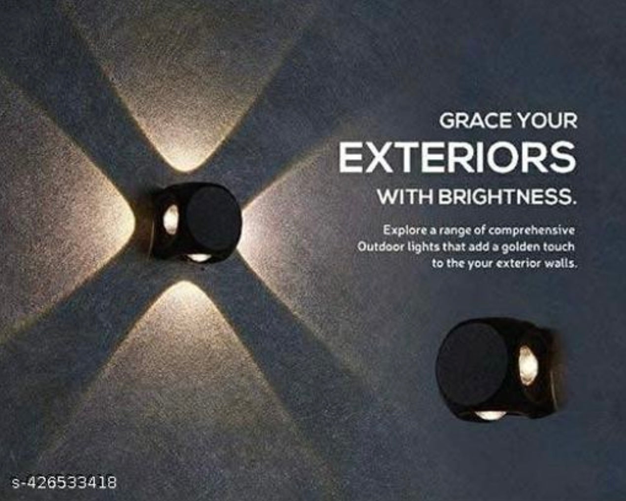 LED 4 way outdoor exterior light -4 action (4in1 warm white,water proof light  