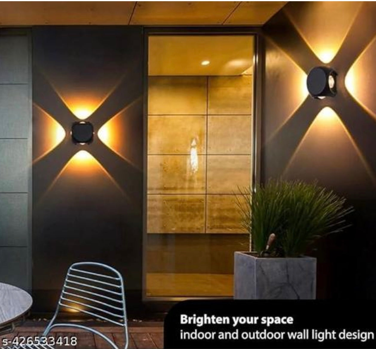 LED 4 way outdoor exterior light -4 action (4in1 warm white,water proof light  