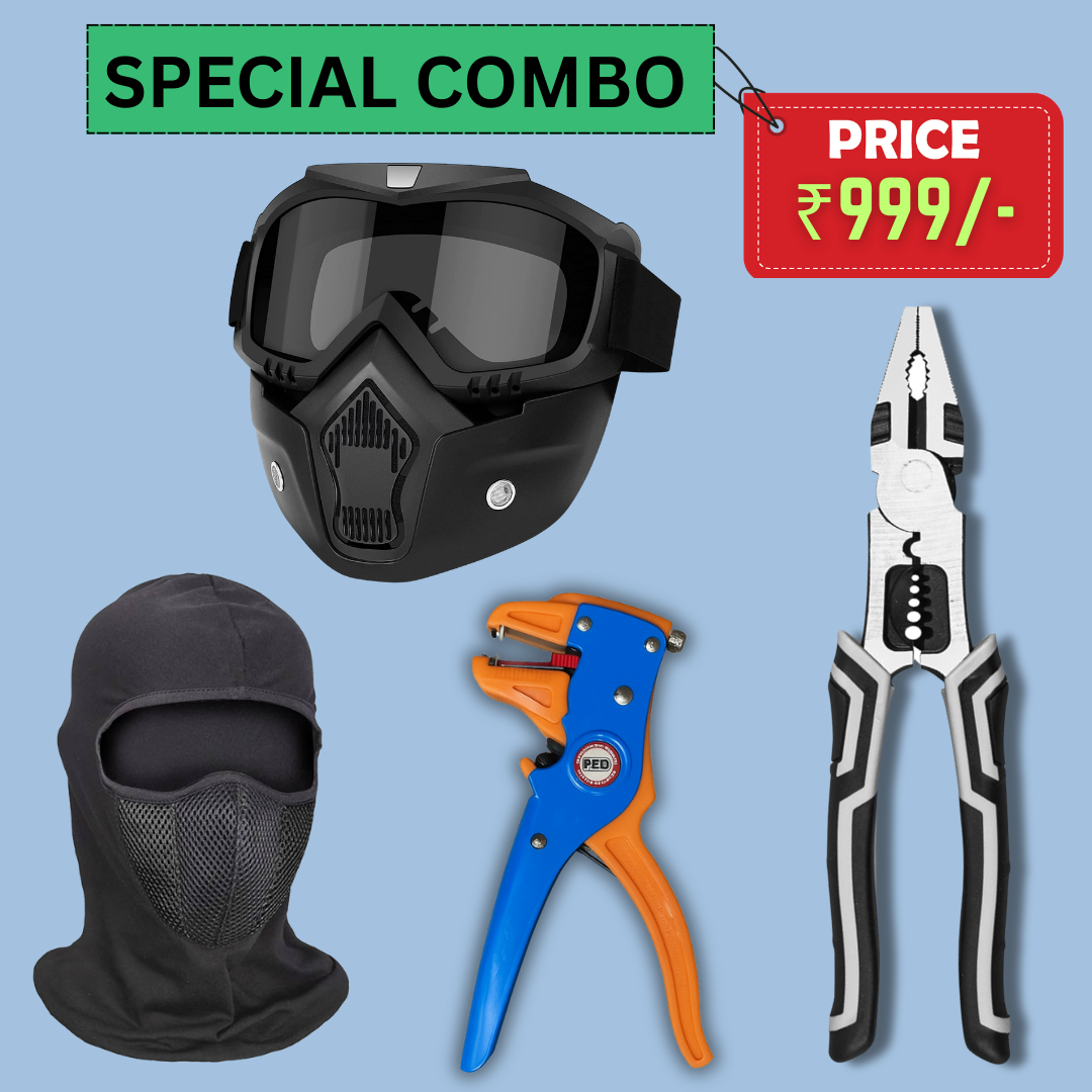 MASK + COTTON + STRIPPER + PLIER