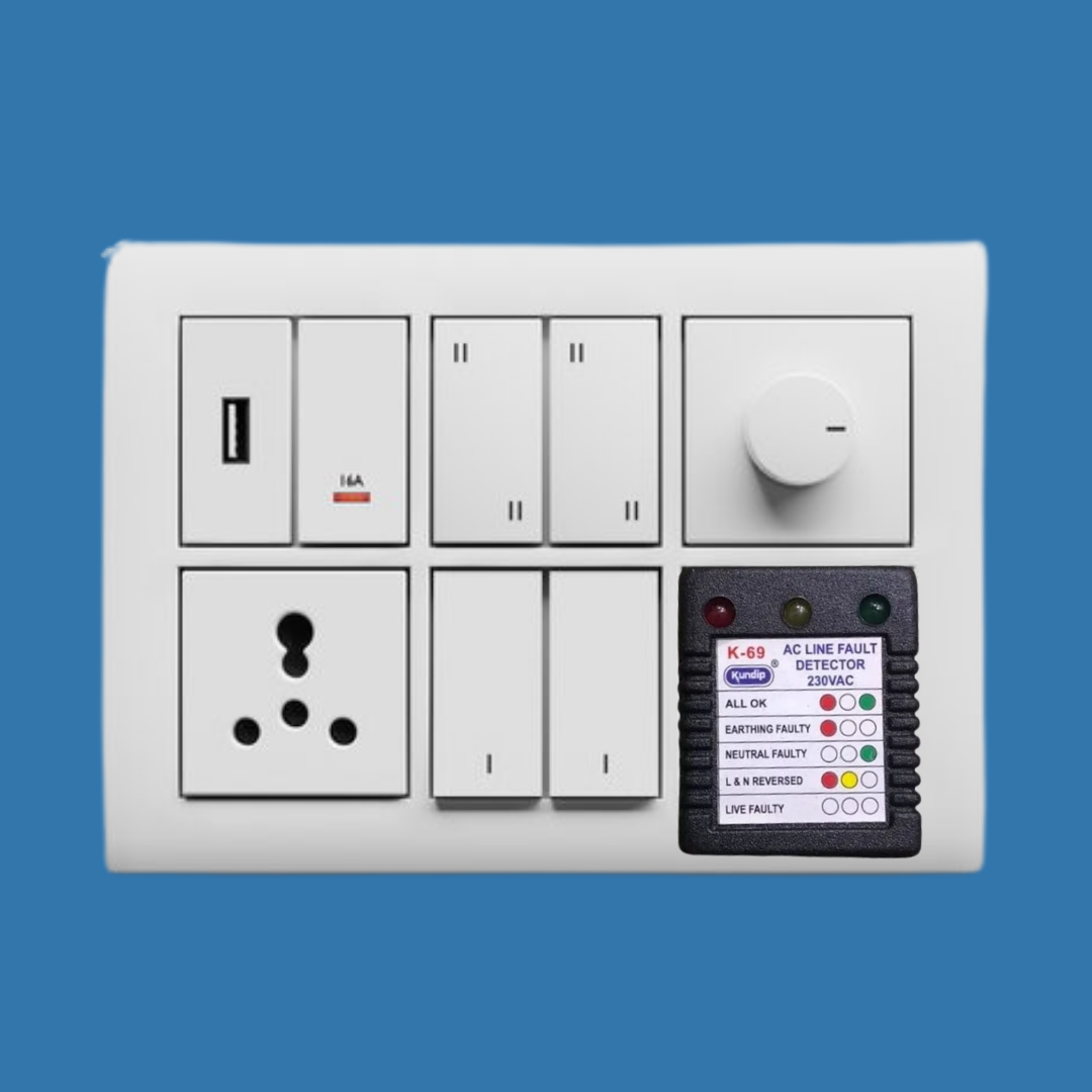 Goggles Glasses Face Mask + Socket line tester