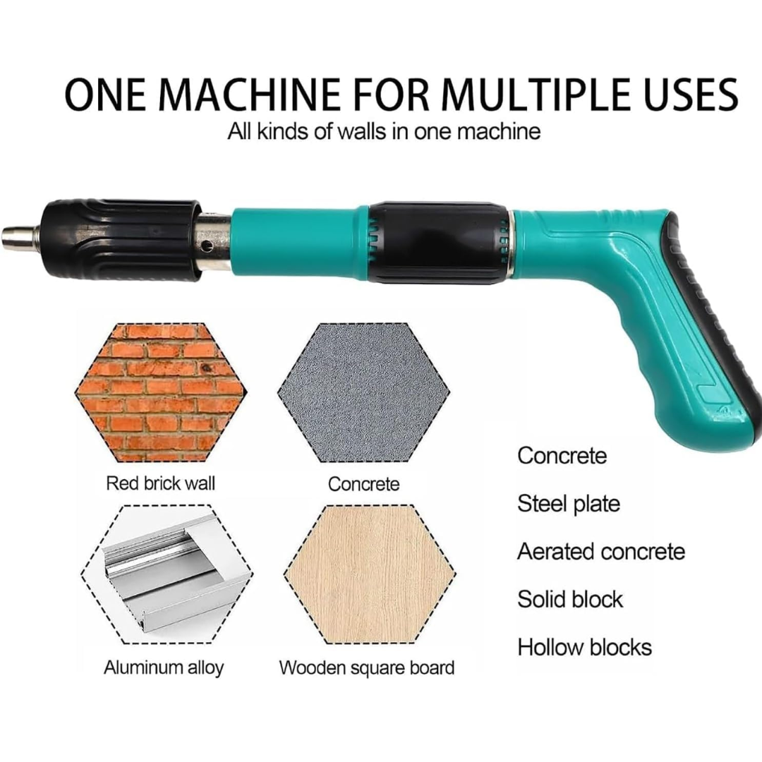 Manual Steel Nail Gun with 20 FREE Nails + Multifunctional Plier