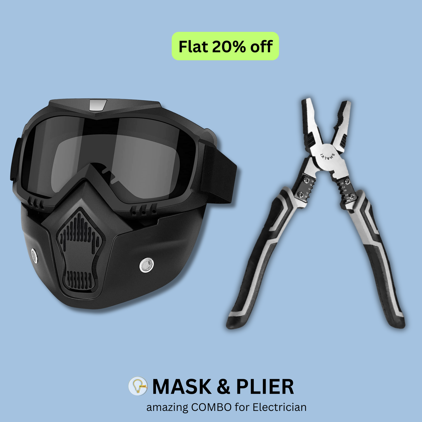 Goggles Face Mask + Multifunctional Plier